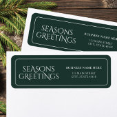 Green Business Seasons Groeten Retouradres Etiket