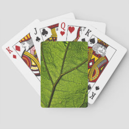 Green Butterbur Leaf Pokerkaarten