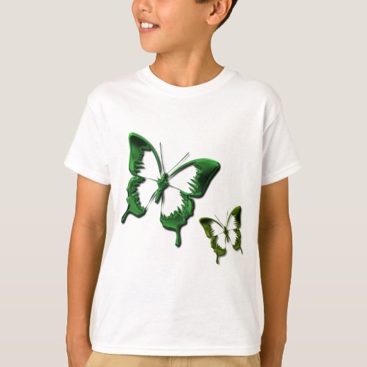 Green Butterflies Children's T-Shirt (Voorkant)
