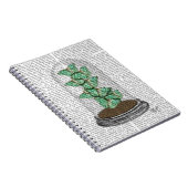 Green Butterflies in Bell Jar 2 Notitieboek (Rechterzijde)