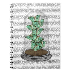 Green Butterflies in Bell Jar 2 Notitieboek