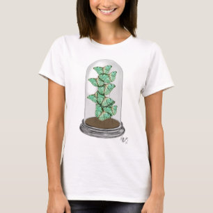 Green Butterflies in Bell Jar 2 T-shirt