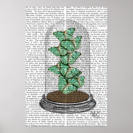 Green Butterflies in Bell Jar Poster (Voorkant)