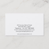 Green Butterflies Visitekaartje (Achterkant)