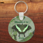 Green Butterfly Beauty Sleutelhanger (Voorkant)