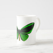 Green Butterfly Bone China Mok (Voorkant rechts)