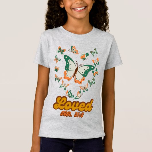 Green Butterfly Design geïnspireerd door Jeremiah  T-shirt (Voorkant)