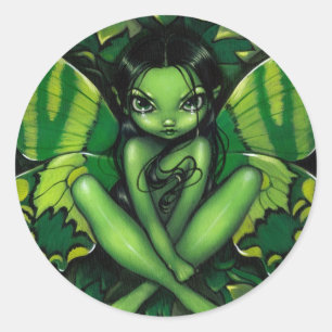 "Green Butterfly Fantasy" sticker