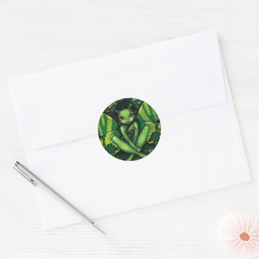 "Green Butterfly Fantasy" sticker (Envelop)