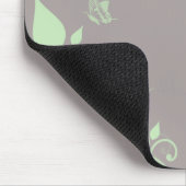 Green Butterfly Floral Mousepad Muismat (Hoek)