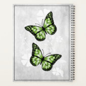 Green Butterfly Floral Planner (Achterkant)