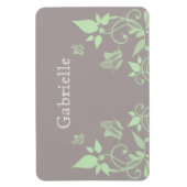 Green Butterfly Floral Premium Magnet Magneet (Verticaal)