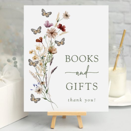 Green Butterfly Gifts Baby shower Poster