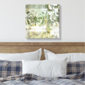 Green Butterfly Inset with Ironwork Gate Canvas Afdruk (Insitu (Slaapkamer))