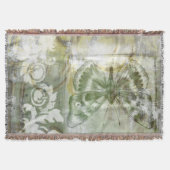 Green Butterfly Inset with Ironwork Gate Deken (Voorkant)