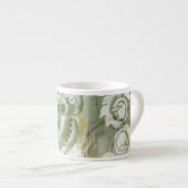 Green Butterfly Inset with Ironwork Gate Espresso Kop (Voorkant rechts)