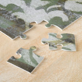 Green Butterfly Inset with Ironwork Gate Legpuzzel (Zijkant)