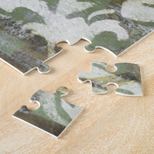 Green Butterfly Inset with Ironwork Gate Legpuzzel (Zijkant)