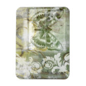 Green Butterfly Inset with Ironwork Gate Magneet (Verticaal)