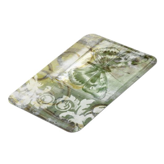 Green Butterfly Inset with Ironwork Gate Magneet (Linkerzijde)