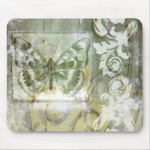 Green Butterfly Inset with Ironwork Gate Muismat