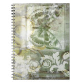 Green Butterfly Inset with Ironwork Gate Notitieboek (Voorkant)