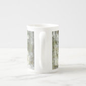 Green Butterfly Inset with Ironwork Gate Porselein Kop (Achterkant)