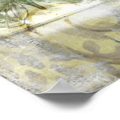 Green Butterfly Inset with Ironwork Gate Poster (Hoek)