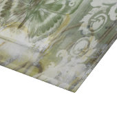 Green Butterfly Inset with Ironwork Gate Snijplank (Hoek)