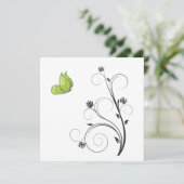 Green  Butterfly  Kaart (Staand voorkant)
