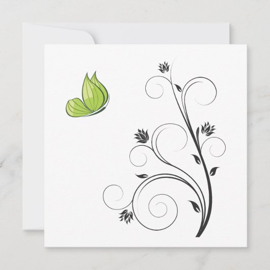 Green  Butterfly  Kaart (Voorkant)