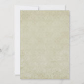 Green Butterfly op roze rozen Collage Event nodigt Kaart (Achterkant)