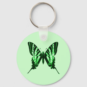 Green Butterfly Sleutelhanger
