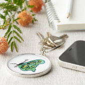 Green Butterfly Sleutelhanger Pendant (Zijkant)