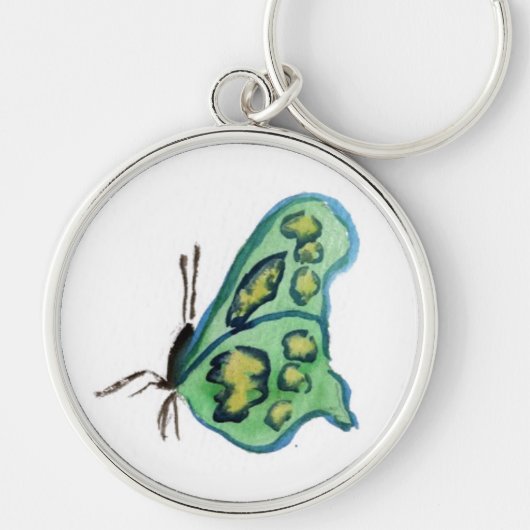 Green Butterfly Sleutelhanger Pendant (Voorkant)