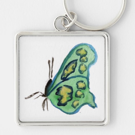 Green Butterfly Sleutelhanger Pendant (Voorkant)
