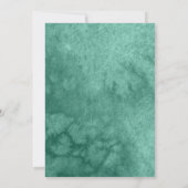 Green Butterfly Spain Quinceanera Invitations Kaart (Achterkant)