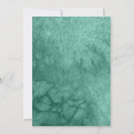 Green Butterfly Spain Quinceanera Invitations Kaart (Achterkant)