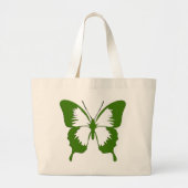 Green Butterfly Stencils Grote Tote Bag (Voorkant)