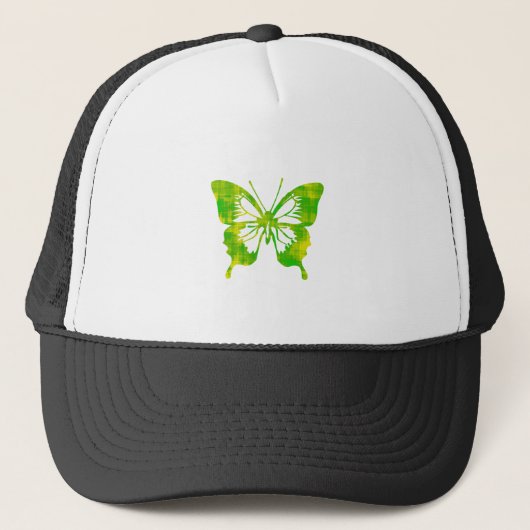 Green Butterfly Trucker Pet (Voorkant)