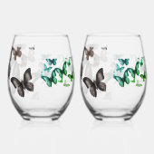 Green Butterfly Wijnglas Zonder Voet (Rechts)