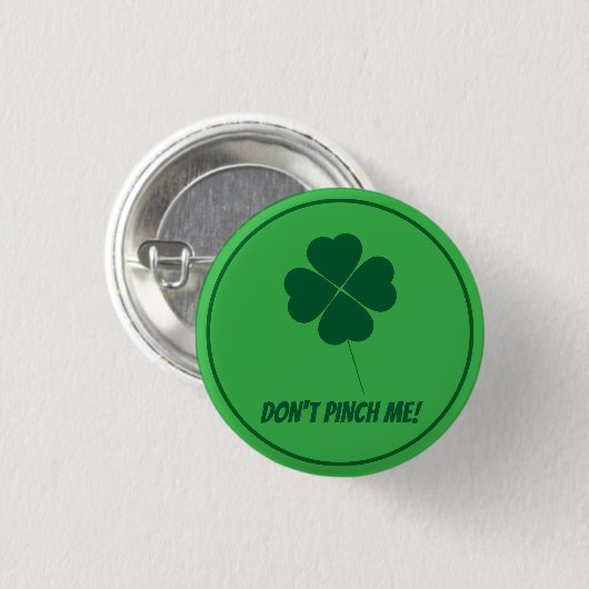 Green Button for St. Patrick's Day (Voorkant /achterkant)