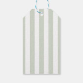 Green Cabana Stripes Palm Beach Club Thank You Cadeaulabel (Achterkant)