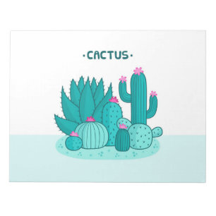 Green Cactus Art Notitieblok