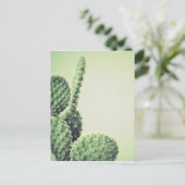 Green Cactus Briefkaart (Staand voorkant)