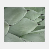Green cactus fleece deken (Voorkant (Horizontaal))