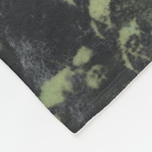 Green Cactus on Yellow Background Fleece Deken (Hoek)