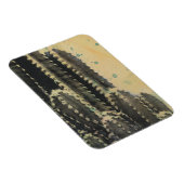 Green Cactus on Yellow Background Magneet (Rechterzijde)