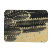 Green Cactus on Yellow Background Magneet (Horizontaal)