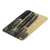 Green Cactus on Yellow Background Magneet (Linkerzijde)